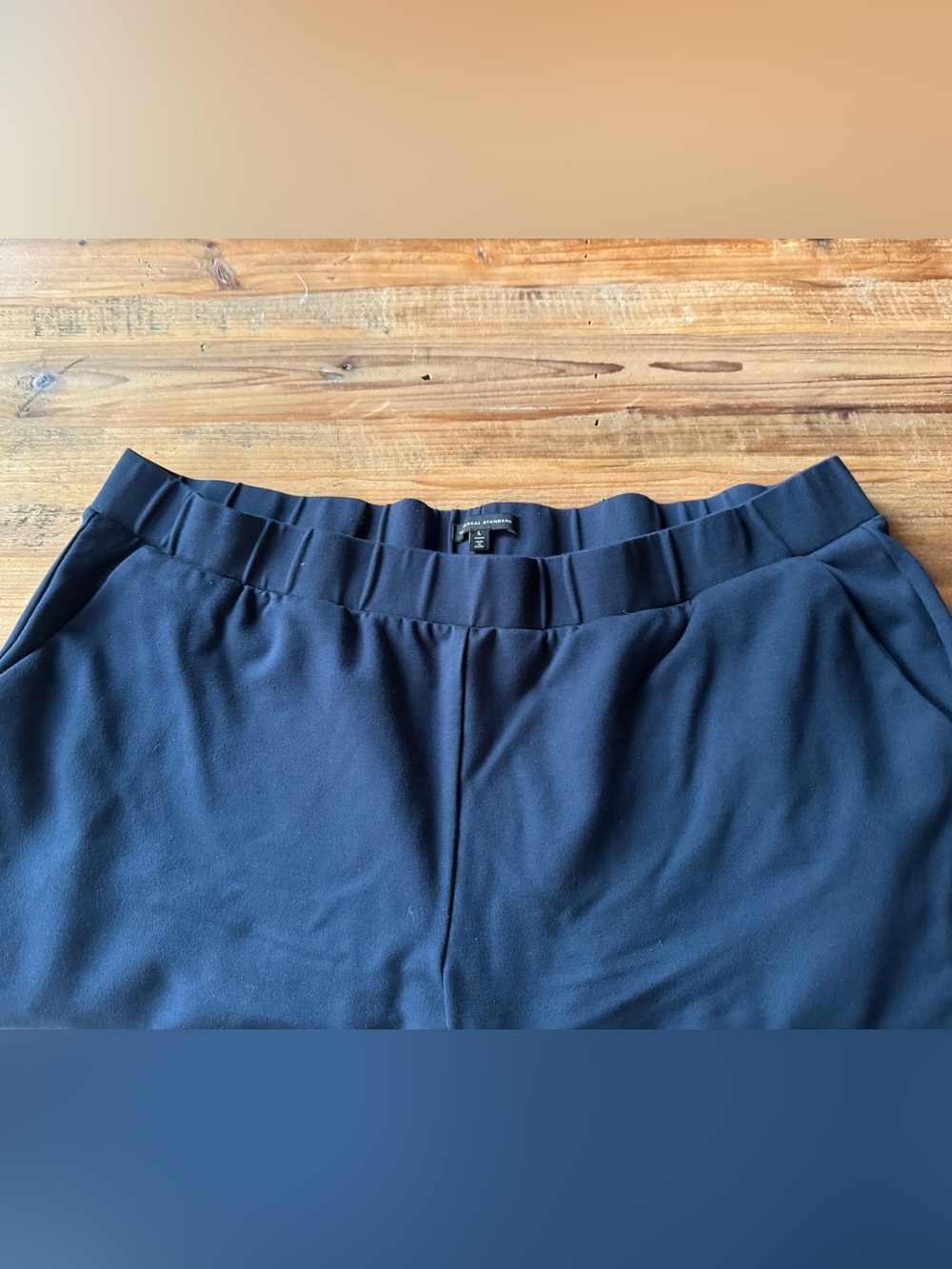 Universal Standard Navy Joggers with side zip ankles - Picture 4 of 4